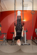 FEATURE - Trotzt auch mit 84 der Schwerkraft: Ehemalige Olympionikin Marjorie Carter trainiert im Fitness Center von Leeds