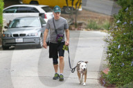 PEOPLE - Bob Odenkirk geht mit dem Hund Gassi