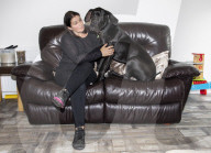 FEATURE - Doggen Welpe Arnie findet neues Zuhause