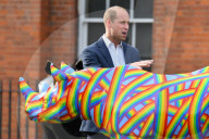 PEOPLE - Prinz William bestaunt die Nashorn Kunstwerke im Kensington Palast