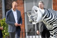 PEOPLE - Prinz William bestaunt die Nashorn Kunstwerke im Kensington Palast