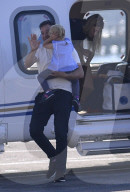 PEOPLE - Jimmy Fallon landet mit der Familie auf dem Heliport in New York