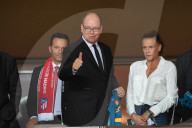 PEOPLE - Fürst ALbert fiebert mit seinen Verwandten beim Fussballmatch mit