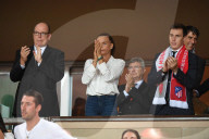 PEOPLE - Fürst ALbert fiebert mit seinen Verwandten beim Fussballmatch mit