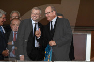 PEOPLE - Fürst ALbert fiebert mit seinen Verwandten beim Fussballmatch mit