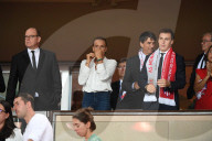 PEOPLE - Fürst ALbert fiebert mit seinen Verwandten beim Fussballmatch mit