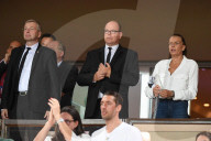 PEOPLE - Fürst ALbert fiebert mit seinen Verwandten beim Fussballmatch mit