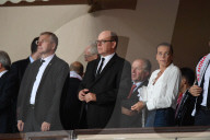 PEOPLE - Fürst ALbert fiebert mit seinen Verwandten beim Fussballmatch mit