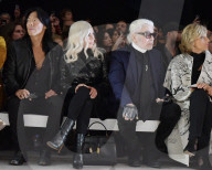 PEOPLE - Lady Gaga besucht die Celine Modenschau in Paris