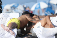 PEOPLE - Ariadna Gutierrez turtelt mit ihrem Cedric in Miami Beach