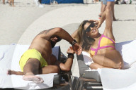 PEOPLE - Ariadna Gutierrez turtelt mit ihrem Cedric in Miami Beach