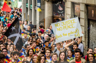 NEWS - Ausschreitungen bei Protesten in Barcelona