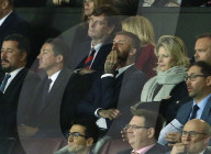 PEOPLE - David Beckham am Match Manchester United gegen Valencia