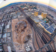 Las Vegas stadium construction site