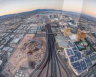 Las Vegas stadium construction site