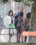 PEOPLE - Julia Louis-Dreyfus und Keegan-Michael Key bei Dreharbeiten zu 'Veep'