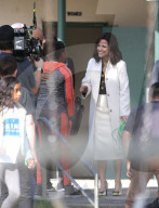 PEOPLE - Julia Louis-Dreyfus und Keegan-Michael Key bei Dreharbeiten zu 'Veep'