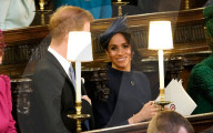 PEOPLE - Hochzeit in Windsor: Prinz Harry und Herzogin Meghan bei der Ankunft in der Kirche