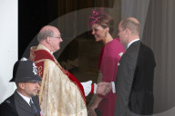 PEOPLE - Hochzeit in Windsor: Prinz William und Herzogin Catherine bei der Ankunft in der Kirche