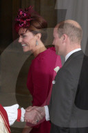 PEOPLE - Hochzeit in Windsor: Prinz William und Herzogin Catherine bei der Ankunft in der Kirche