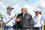 Trumps visit hurricane-struck Florida