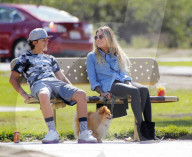 EXKLUSIV - Gavin Rosedale mit Sophia Thomalla und seinen Jungs am Balboa Lake