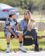 EXKLUSIV - Gavin Rosedale mit Sophia Thomalla und seinen Jungs am Balboa Lake