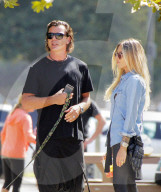 EXKLUSIV - Gavin Rosedale mit Sophia Thomalla und seinen Jungs am Balboa Lake