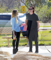 EXKLUSIV - Gavin Rosedale mit Sophia Thomalla und seinen Jungs am Balboa Lake