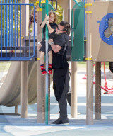 EXKLUSIV - Gavin Rosedale mit Sophia Thomalla und seinen Jungs am Balboa Lake