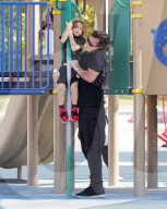 EXKLUSIV - Gavin Rosedale mit Sophia Thomalla und seinen Jungs am Balboa Lake