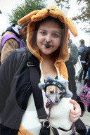 FEATURE - Halloween: Hunde Parade im Tompkins Square Park in NYC