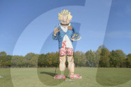 FEATURE - Boris Johnson als Bonfire Figur in Edenbridge