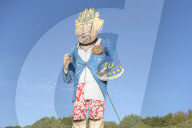 FEATURE - Boris Johnson als Bonfire Figur in Edenbridge