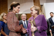 NEWS - Berlin: Rania von Jordanien und Angela Merkel bei der VDZ Publishers‘ Night