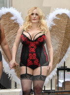 Simply Be's Christmas lingerie collection photocall, London, UK - 06 Nov 2018