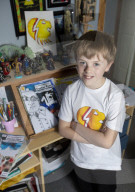 FEATURE - Drew Marr (10) produziert und vertreibt eigene Comic-Bücher weltweit