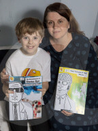 FEATURE - Drew Marr (10) produziert und vertreibt eigene Comic-Bücher weltweit