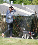 EXKLUSIV - Josie Rosen führt ihren Hund Gassi in LA