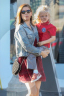 *EXCLUSIVE* Kate Mara carries her four-year-old stepson on a LA outing