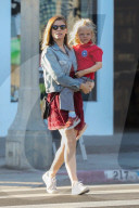 *EXCLUSIVE* Kate Mara carries her four-year-old stepson on a LA outing