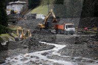 NEWS -  Italien: Aufräumen nach dem Sturm bei Belluno