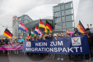 NEWS - AfD-Demonstration im Berliner Regierungsviertel gegen den UN-Migrationspakt.