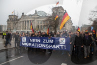 NEWS - AfD-Demonstration im Berliner Regierungsviertel gegen den UN-Migrationspakt.