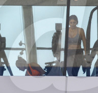 EXKLUSIV - Kourtney Kardashian trainiert im Gym