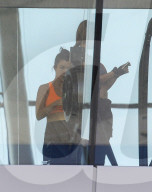 EXKLUSIV - Kourtney Kardashian trainiert im Gym