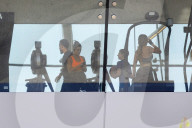 EXKLUSIV - Kourtney Kardashian trainiert im Gym
