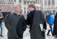 NEWS - Belgien: Ai Weiwei mit Carles Puigdemont in Brüssel