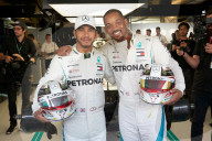 PEOPLE - Will Smith mit Lewis Hamilton am Formel1 GP in Abu Dhabi