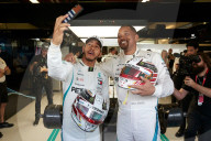 PEOPLE - Will Smith mit Lewis Hamilton am Formel1 GP in Abu Dhabi